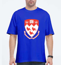 Load image into Gallery viewer, McGill University Oversized T-Shirt for Men-Royal Blue-Ektarfa.online
