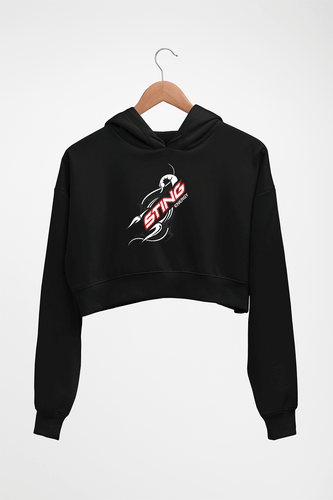Sting Energy Crop HOODIE FOR WOMEN-Black-Ektarfa.online