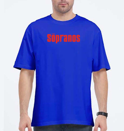 The Sopranos Oversized T-Shirt for Men-Royal Blue-Ektarfa.online