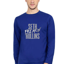 Load image into Gallery viewer, Seth Rollins Full Sleeves T-Shirt for Men-royal blue-Ektarfa.online
