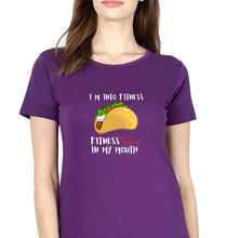 Load image into Gallery viewer, Taco T-Shirt for Women-Purple-Ektarfa.online
