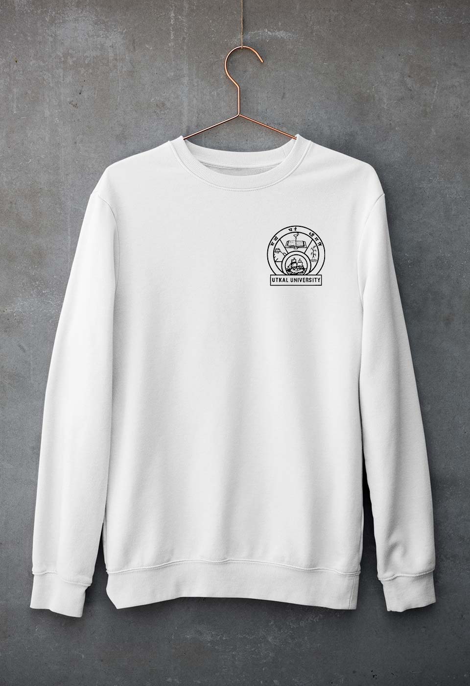 utkal university Sweatshirt for Men/Women-White-Ektarfa.online