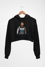 Load image into Gallery viewer, jey uso Crop HOODIE FOR WOMEN-Black-Ektarfa.online

