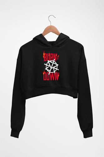 Seth Rollins Crop HOODIE FOR WOMEN-Black-Ektarfa.online