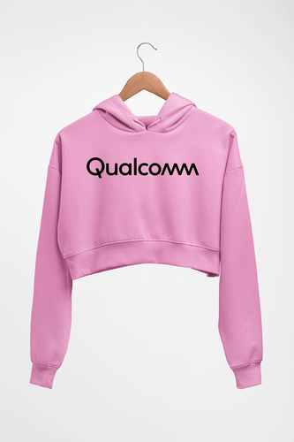 qualcomm Crop HOODIE FOR WOMEN-Light Baby Pink-Ektarfa.online