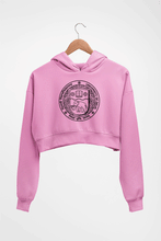 Load image into Gallery viewer, delhi university (DU) Crop HOODIE FOR WOMEN-Light Baby Pink-Ektarfa.online
