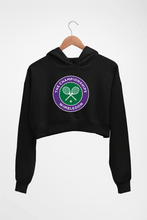 Load image into Gallery viewer, wimbledon Crop HOODIE FOR WOMEN-Black-Ektarfa.online
