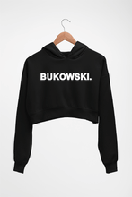 Load image into Gallery viewer, bukowski Crop HOODIE FOR WOMEN-Black-Ektarfa.online
