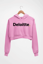 Load image into Gallery viewer, Deloitte Crop HOODIE FOR WOMEN-Light Baby Pink-Ektarfa.online
