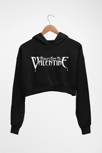 Load image into Gallery viewer, Bullet for My Valentine Crop HOODIE FOR WOMEN-Black-Ektarfa.online
