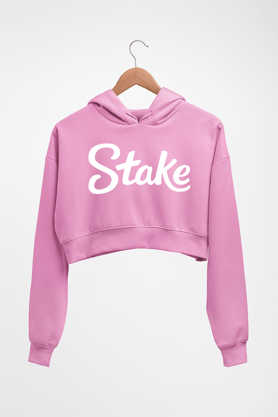 Stake Crop HOODIE FOR WOMEN-Light Baby Pink-Ektarfa.online