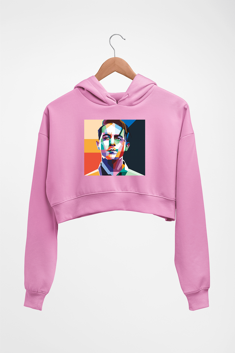 g-eazy Crop HOODIE FOR WOMEN-Light Baby Pink-Ektarfa.online