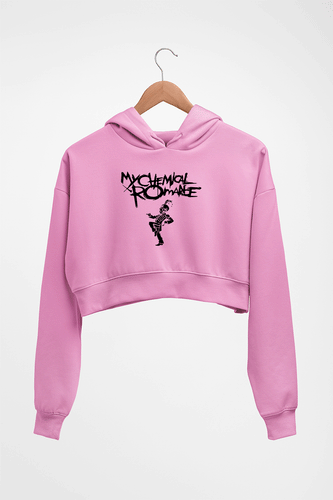 My Chemical Romance (MCR) Crop HOODIE FOR WOMEN-Light Baby Pink-Ektarfa.online