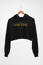 Load image into Gallery viewer, The loin king Crop HOODIE FOR WOMEN-Black-Ektarfa.online

