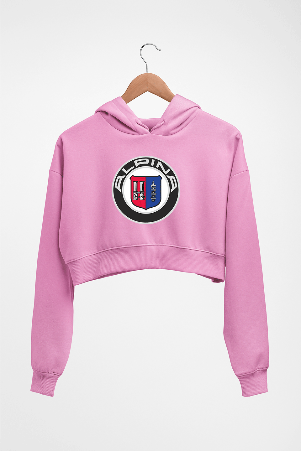 Alpina Crop HOODIE FOR WOMEN-Light Baby Pink-Ektarfa.online