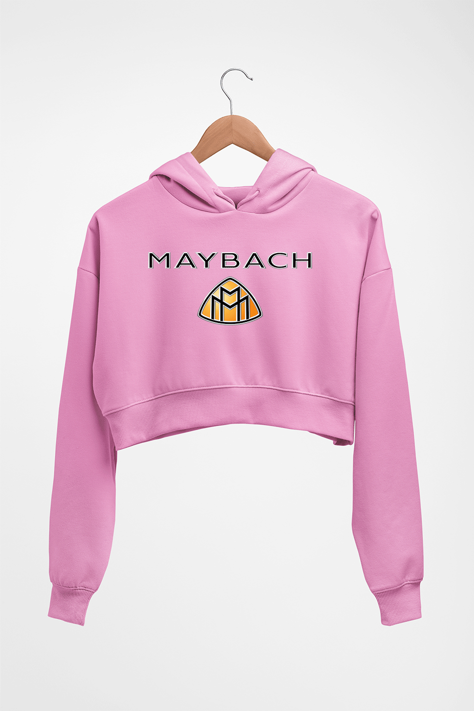 Maybach Crop HOODIE FOR WOMEN-Light Baby Pink-Ektarfa.online