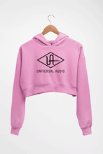 Load image into Gallery viewer, universal audio Crop HOODIE FOR WOMEN-Light Baby Pink-Ektarfa.online
