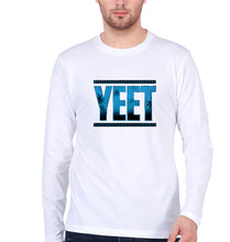 Load image into Gallery viewer, YEET Full Sleeves T-Shirt for Men-White-Ektarfa.online
