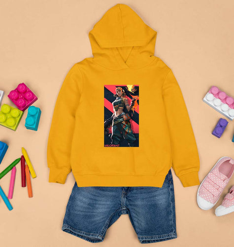 valorant Kids Hoodie for Boy/Girl-Mustard Yellow-Ektarfa.online