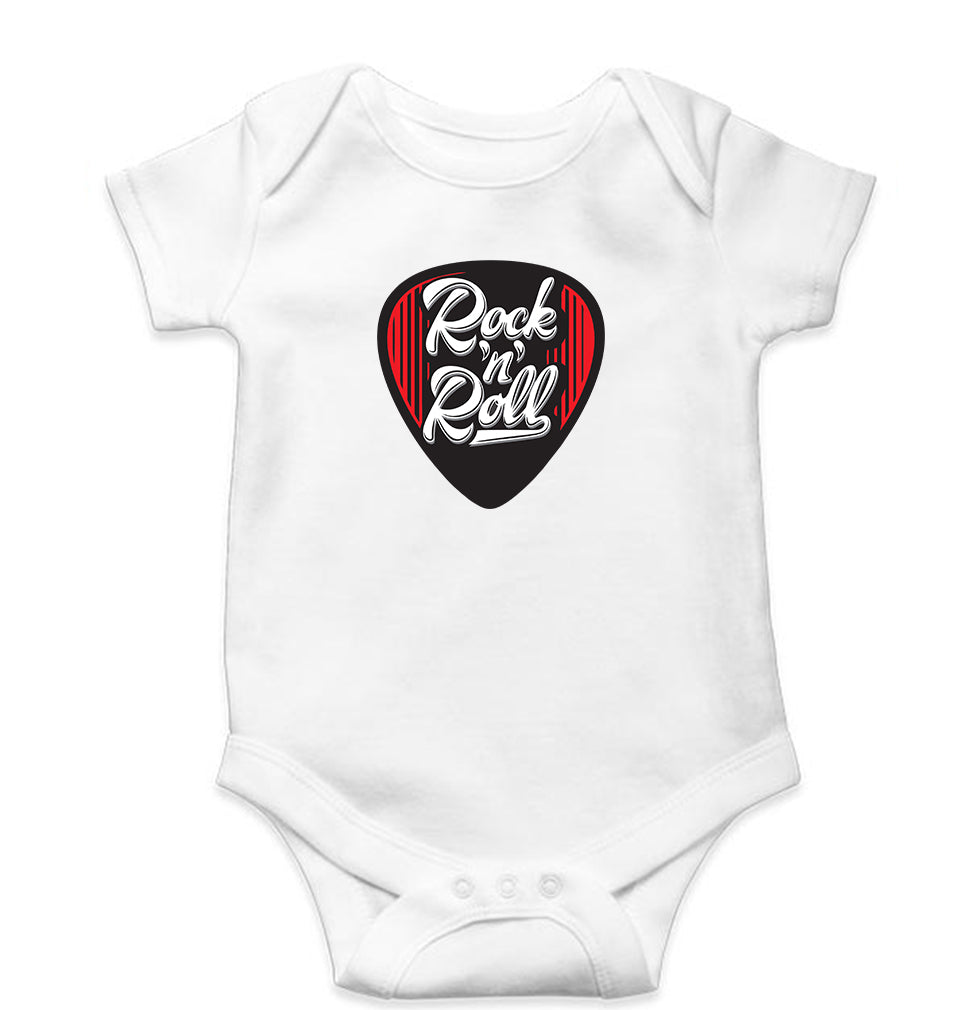 Guitar plectrum Romper For Baby Boy/Girl-White-Ektarfa.online