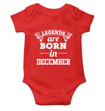 Load image into Gallery viewer, Legends are Born in December Kids Romper For Baby Boy/Girl-0-5 Months(18 Inches)-RED-Ektarfa.online
