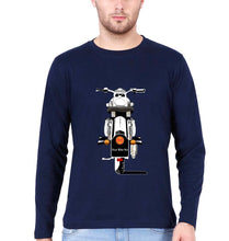 Load image into Gallery viewer, Bullet With Your Number Full Sleeves T-Shirt for Men-Navy Blue-Ektarfa.online
