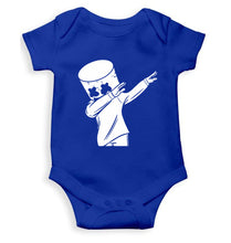 Load image into Gallery viewer, Dab Marshmello Kids Romper For Baby Boy/Girl-0-5 Months(18 Inches)-Royal Blue-Ektarfa.online
