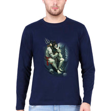 Load image into Gallery viewer, Aghori Full Sleeves T-Shirt for Men-Navy Blue-Ektarfa.online
