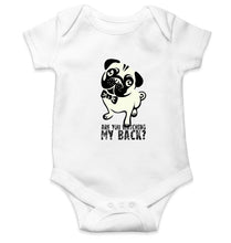 Load image into Gallery viewer, PUG Kids Romper For Baby Boy/Girl-0-5 Months(18 Inches)-White-Ektarfa.online
