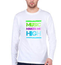 Load image into Gallery viewer, Music Full Sleeves T-Shirt for Men-White-Ektarfa.online
