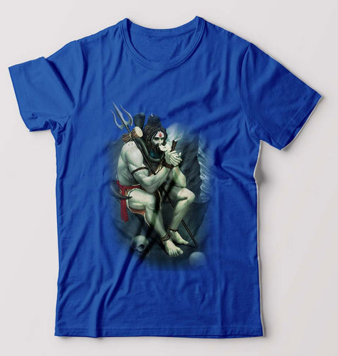 Aghori T-Shirt for Men-Royal Blue-Ektarfa.online