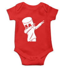 Load image into Gallery viewer, Dab Marshmello Kids Romper For Baby Boy/Girl-0-5 Months(18 Inches)-Red-Ektarfa.online
