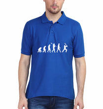 Load image into Gallery viewer, CRICKET Evolution Polo T-Shirt for Men-S(38 Inches)-Royal Blue-Ektarfa.co.in
