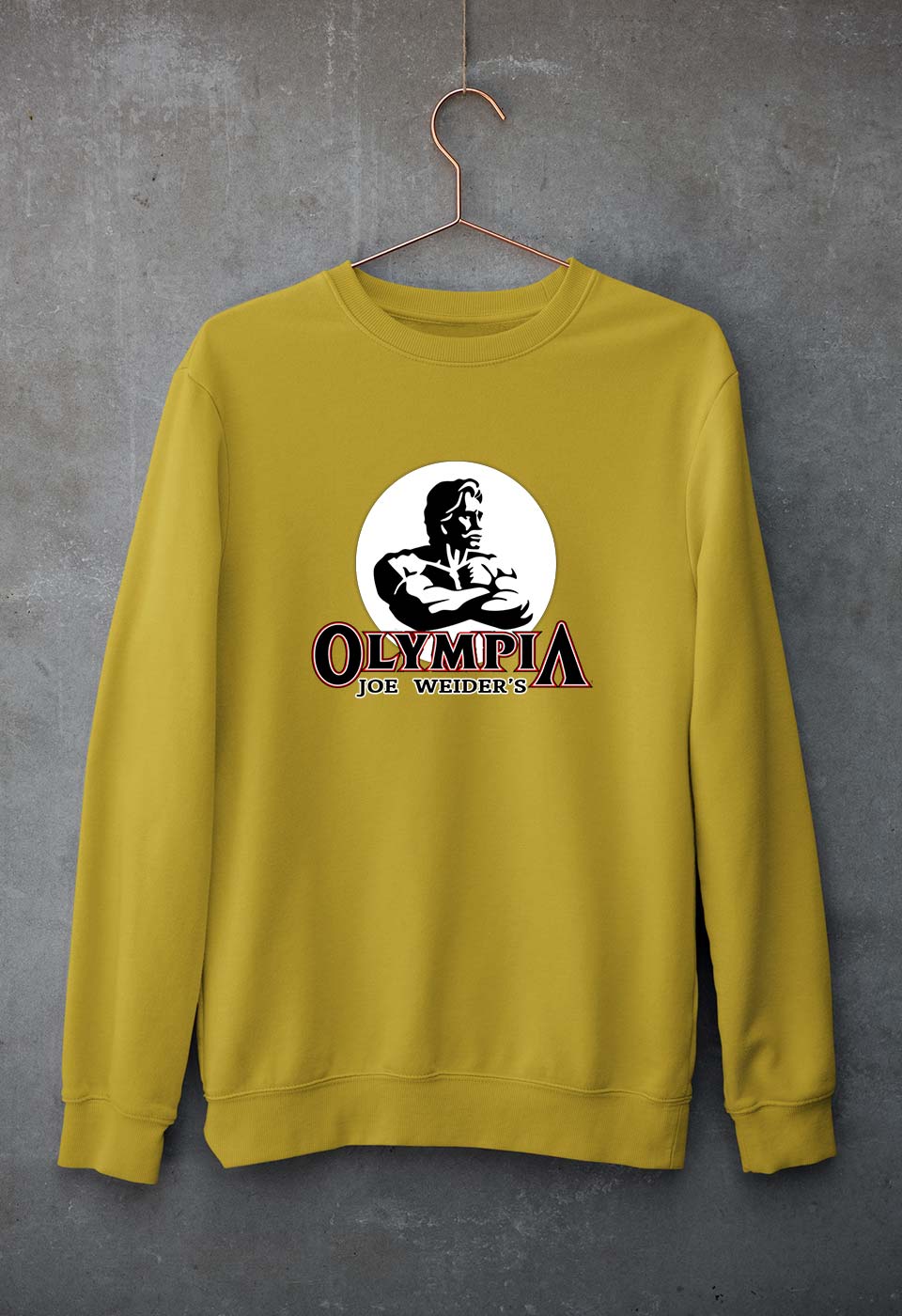 Olympia Unisex Sweatshirt for Men/Women-Mustard Yellow-Ektarfa.online
