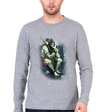Load image into Gallery viewer, Aghori Full Sleeves T-Shirt for Men-Grey Melange-Ektarfa.online
