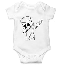 Load image into Gallery viewer, Dab Marshmello Kids Romper For Baby Boy/Girl-0-5 Months(18 Inches)-White-Ektarfa.online
