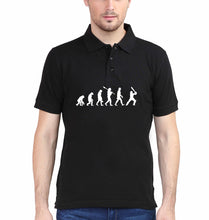 Load image into Gallery viewer, CRICKET Evolution Polo T-Shirt for Men-S(38 Inches)-Black-Ektarfa.co.in
