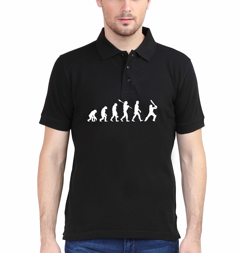 CRICKET Evolution Polo T-Shirt for Men-S(38 Inches)-Black-Ektarfa.co.in