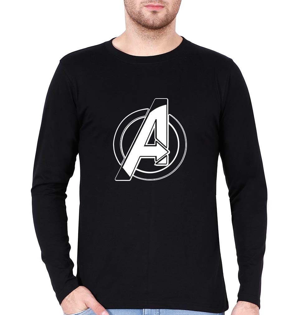 Avengers Full Sleeves T-Shirt for Men-Black-Ektarfa.online