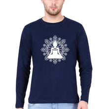 Load image into Gallery viewer, Aham Bhahmasmi Full Sleeves T-Shirt for Men-Navy Blue-Ektarfa.online
