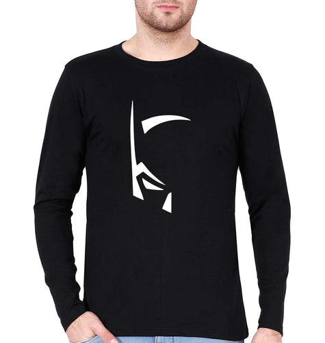 Batman Full Sleeves T-Shirt for Men-Black-Ektarfa.online