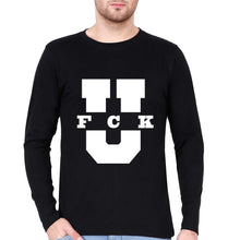 Load image into Gallery viewer, Fuck U Full Sleeves T-Shirt for Men-Black-Ektarfa.online
