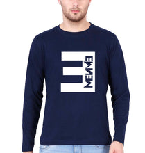 Load image into Gallery viewer, EMINEM Full Sleeves T-Shirt for Men-Navy Blue-Ektarfa.online

