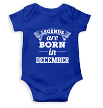 Load image into Gallery viewer, Legends are Born in December Kids Romper For Baby Boy/Girl-0-5 Months(18 Inches)-Royal Blue-Ektarfa.online
