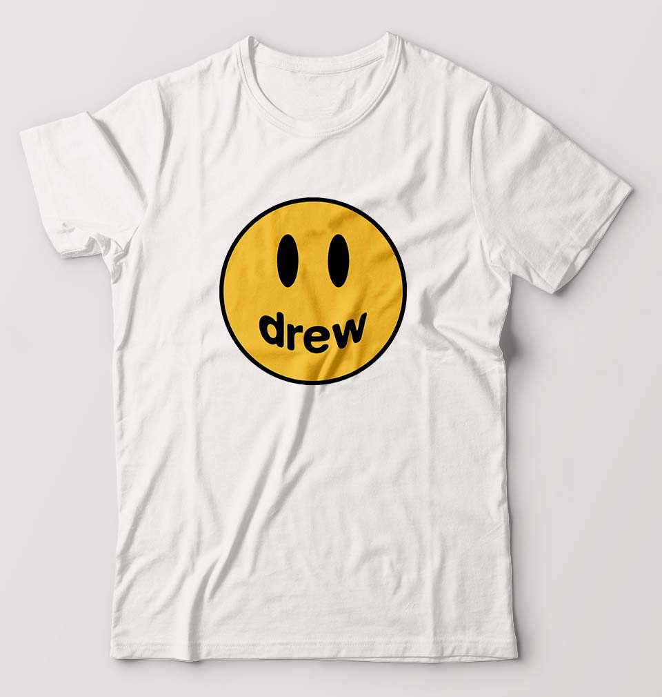 Drew House T-Shirt for Men-S(38 Inches)-White-Ektarfa.online