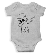 Load image into Gallery viewer, Dab Marshmello Kids Romper For Baby Boy/Girl-0-5 Months(18 Inches)-Grey-Ektarfa.online
