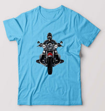Load image into Gallery viewer, Biker T-Shirt for Men-Light Blue-Ektarfa.online
