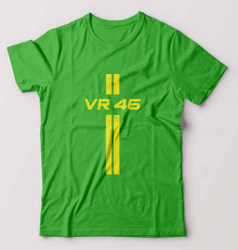 Valentino Rossi(VR 46) T-Shirt for Men-S(38 Inches)-flag green-Ektarfa.online