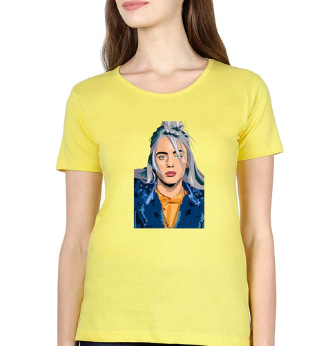 Billie Eilish T-Shirt for Women-Yellow-Ektarfa.online