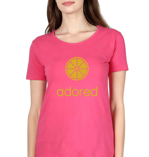 Adored T-Shirt for Women-Pink-Ektarfa.online